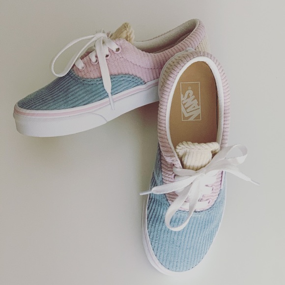 Vans era corduroy colorblock skate shoes Clearance